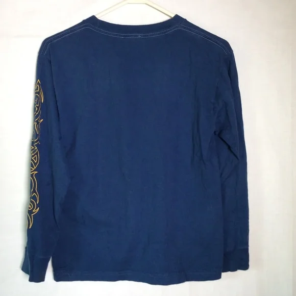 Rudeboyz Boys Blue Graphics Long Sleeve Shirt